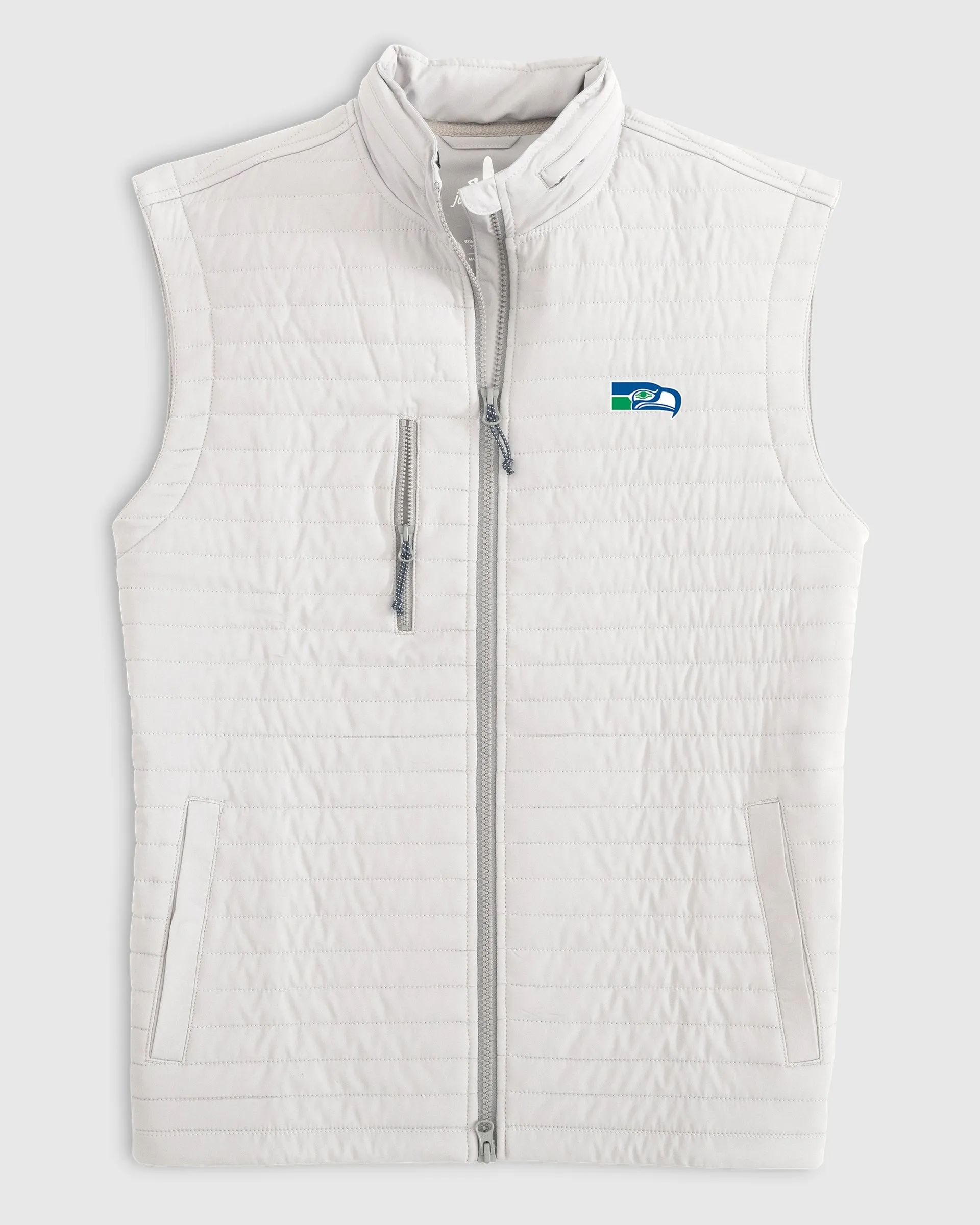 Seattle Seahawks Crosswind Quilted Performance Vest - Classic Logo sold by Johnnie-O product image thumbnail 3