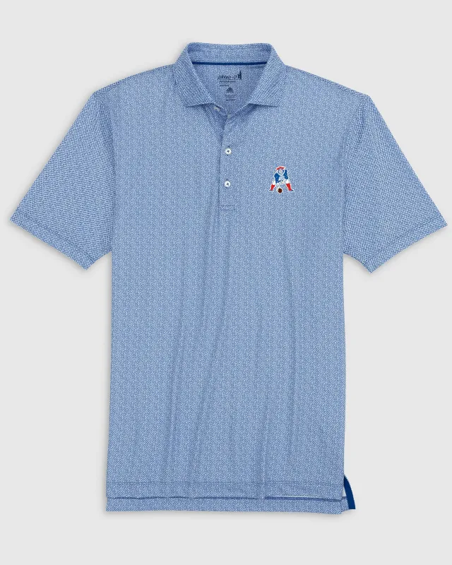 New England Patriots Hinson Performance Jersey Polo - Classic Logo made by Johnnie-O