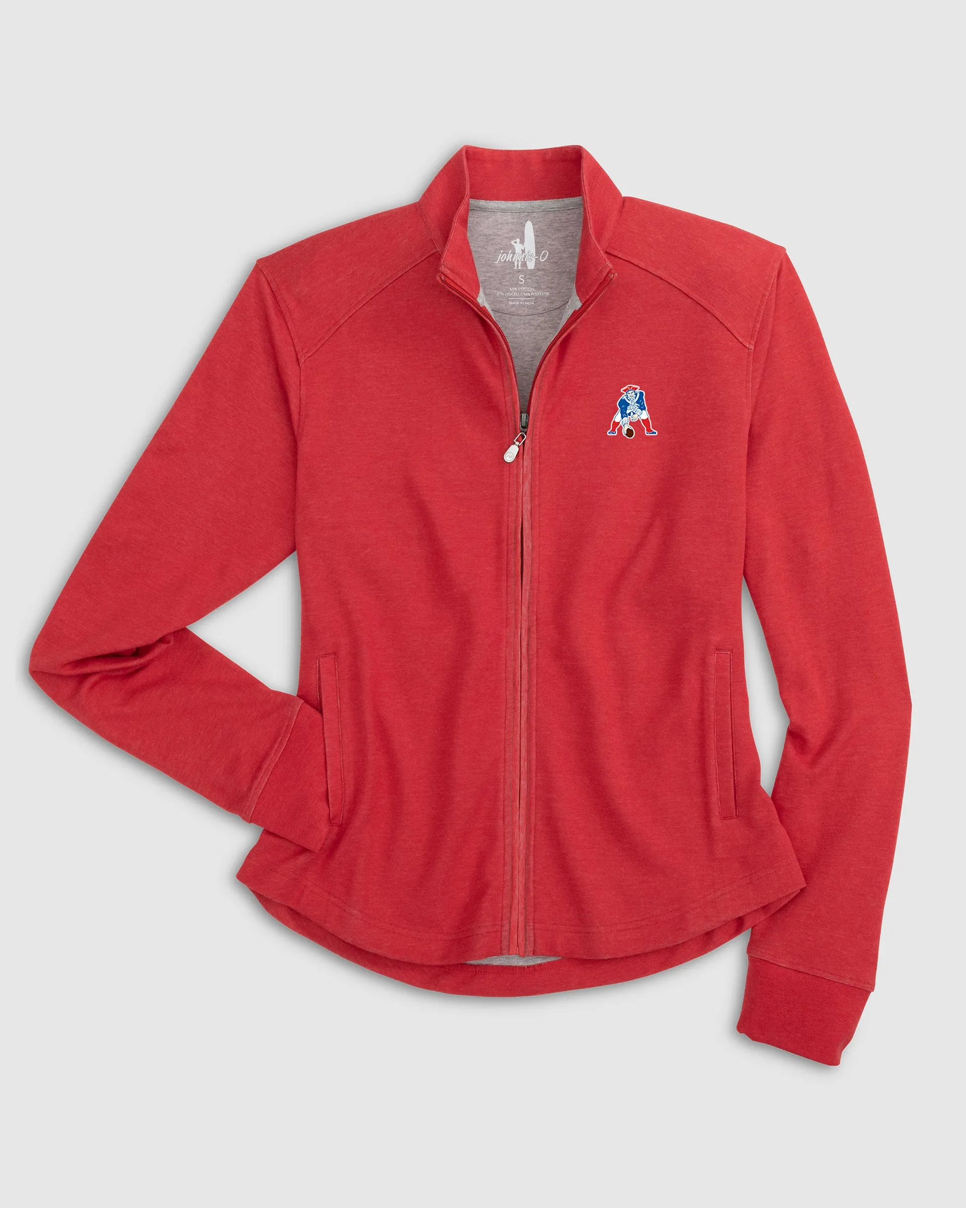 Women's New England Patriots Tomi Full Zip Jacket - Classic Logo sold by Johnnie-O product image thumbnail 4