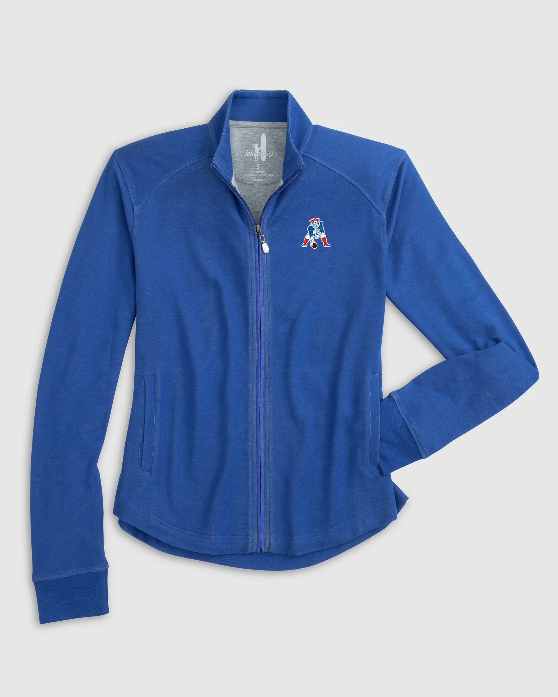 Women's New England Patriots Tomi Full Zip Jacket - Classic Logo sold by Johnnie-O