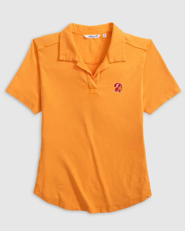 Women's Tampa Bay Buccaneers Coastal Wash Polo - Classic Logo made by Johnnie-O