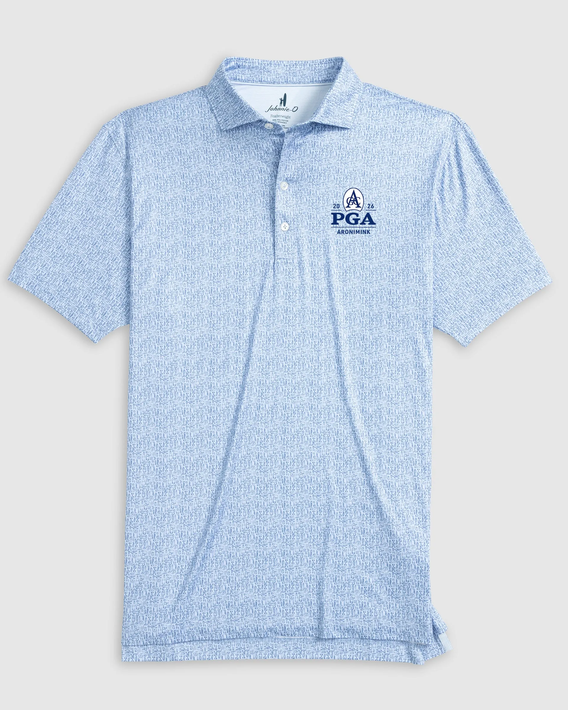 PGA Championship Aronimink Popping Tops Featherweight Performance Polo sold by Johnnie-O product image thumbnail 2