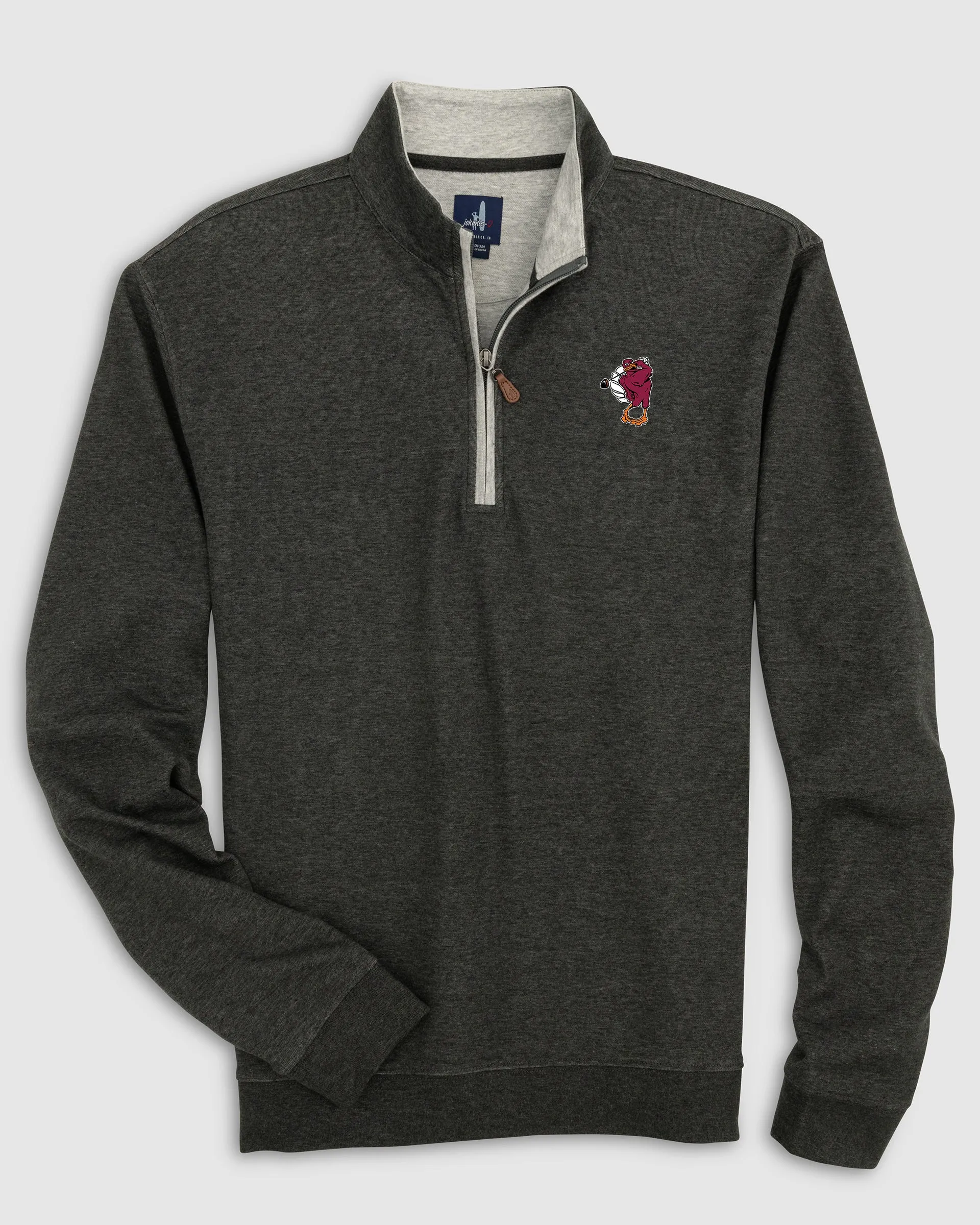Virginia Tech Sully 1/4 Zip - Mascot Logo sold by Johnnie-O