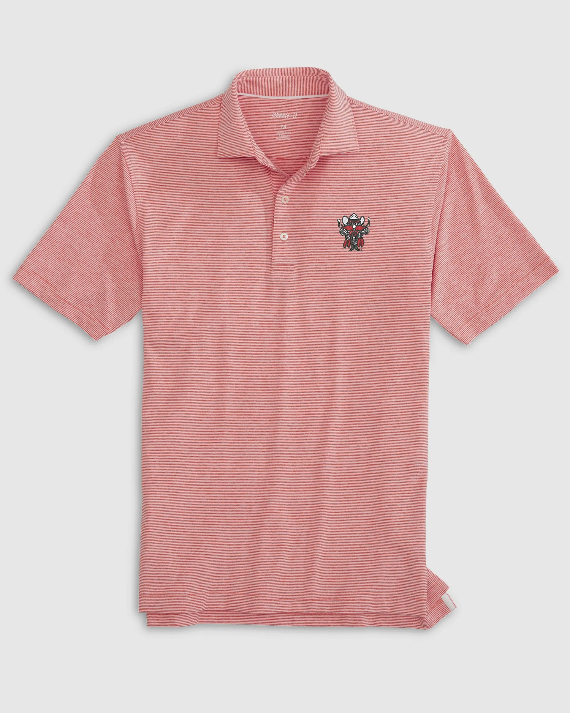 Texas Tech Lyndonn Striped Performance Jersey Polo - Red Raider Logo sold by Johnnie-O product image thumbnail 3