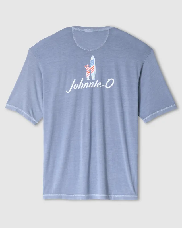 Dale Cotton Blend T-Shirt - U.S.A Surfer Logo made by Johnnie-O