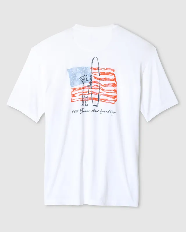 Dale Cotton Blend T-Shirt - 250 & Counting made by Johnnie-O