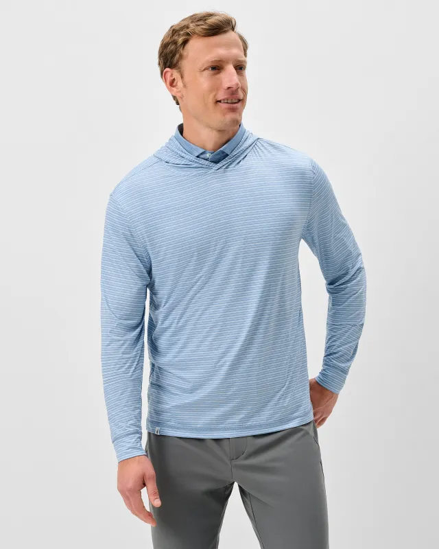 Talon Featherweight Performance Hoodie - Stripe made by Johnnie-O