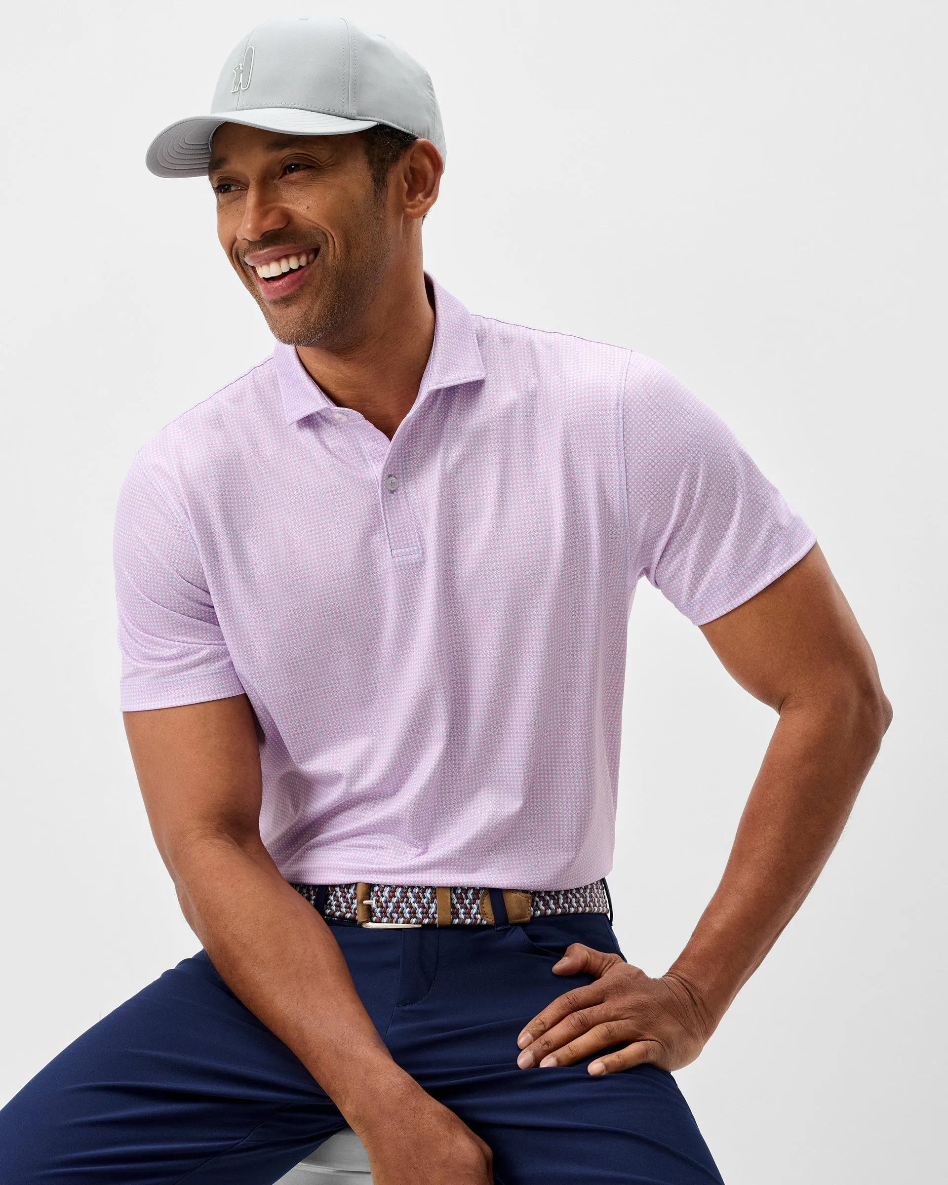 Performance Jersey Polo - Dot Neat sold by Johnnie-O product image thumbnail 4