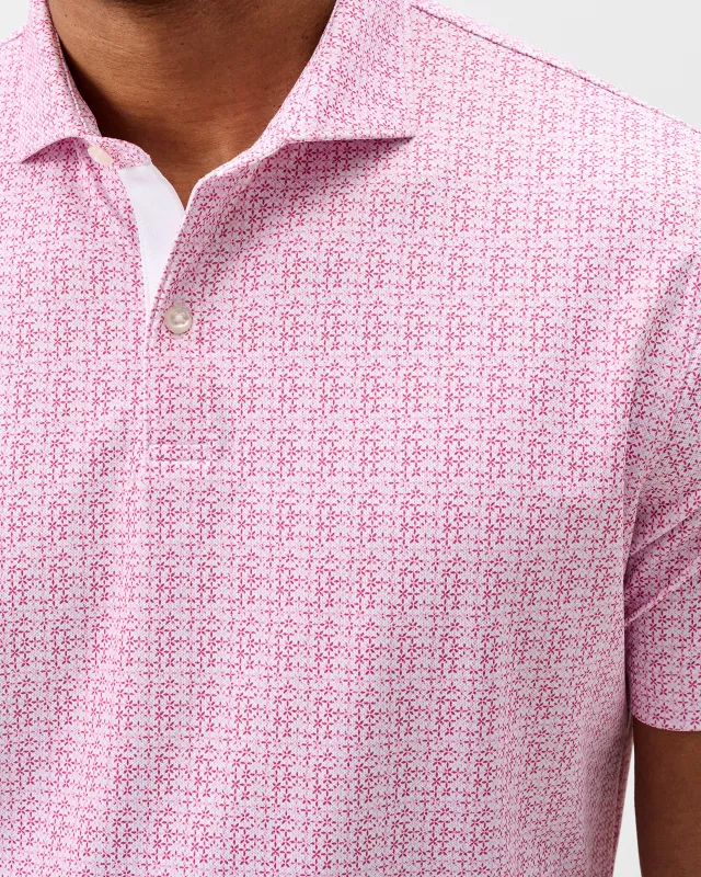 Performance Mesh Polo - Vintage Floral made by Johnnie-O