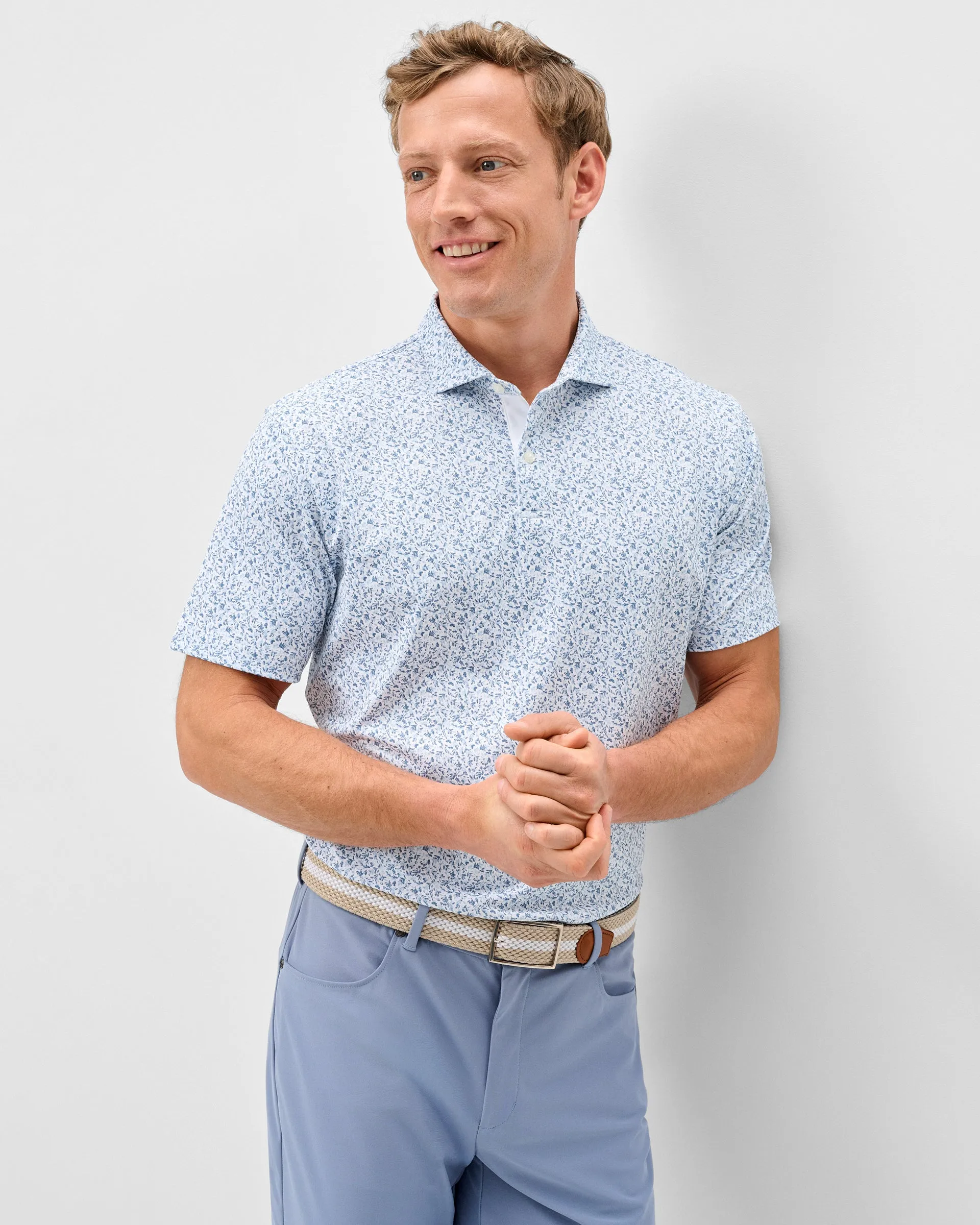 Performance Mesh Polo - Bloom Neat sold by Johnnie-O product image thumbnail 4