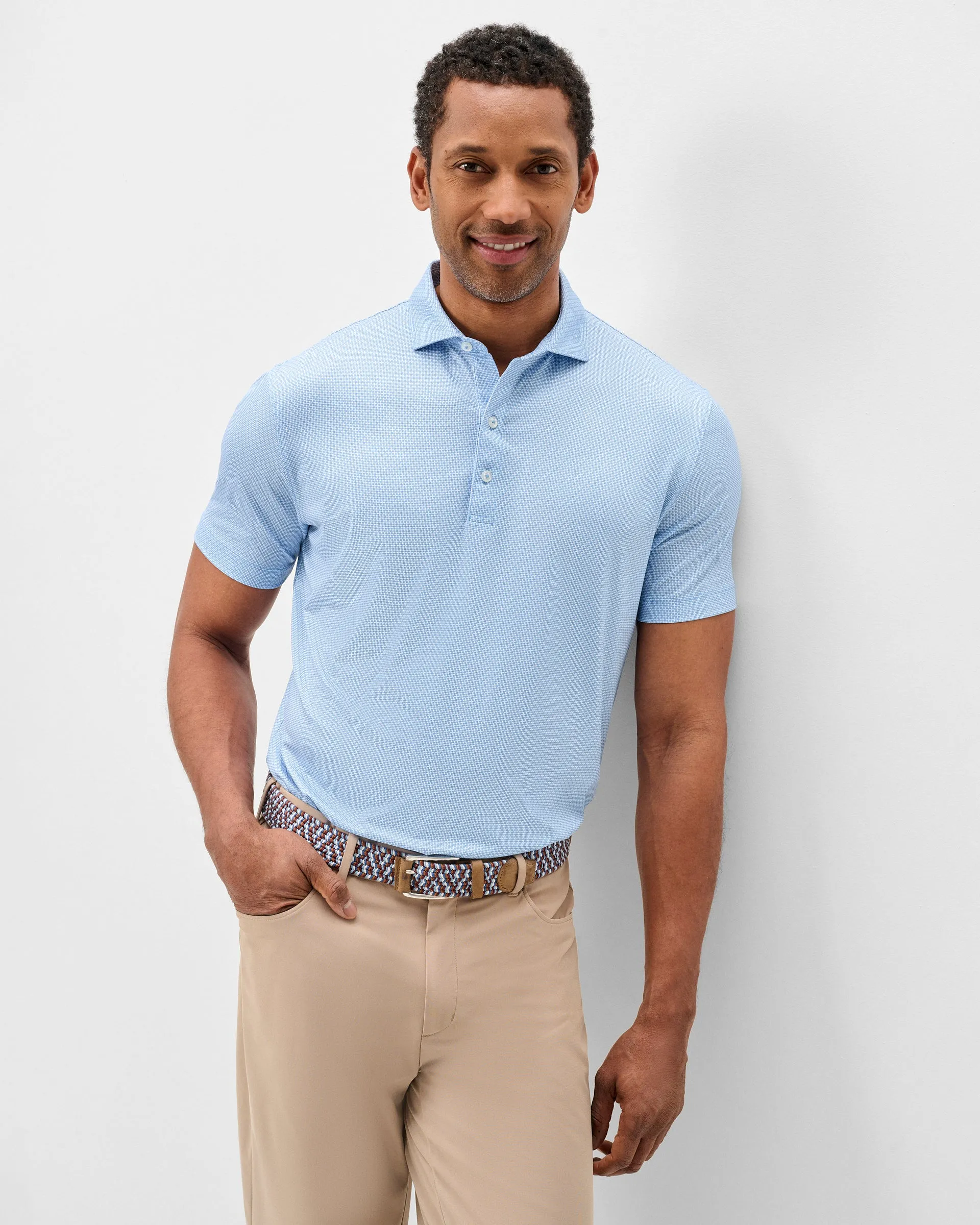 Performance Jersey Polo - Tile Neat sold by Johnnie-O product image thumbnail 4