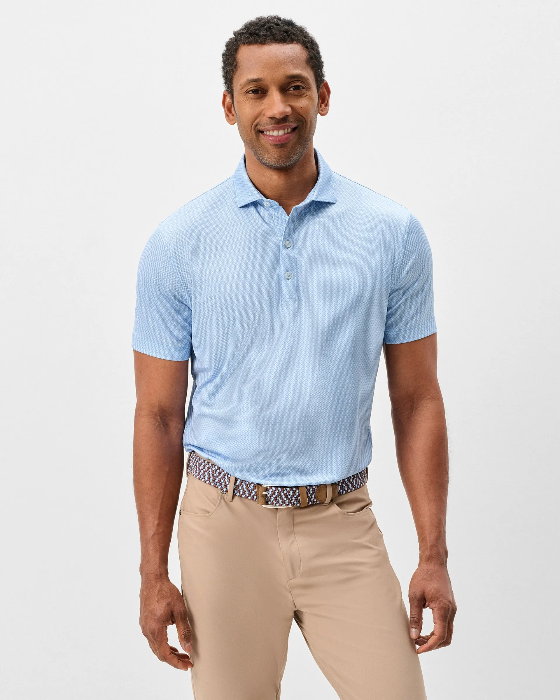Performance Jersey Polo - Tile Neat sold by Johnnie-O product image thumbnail 2