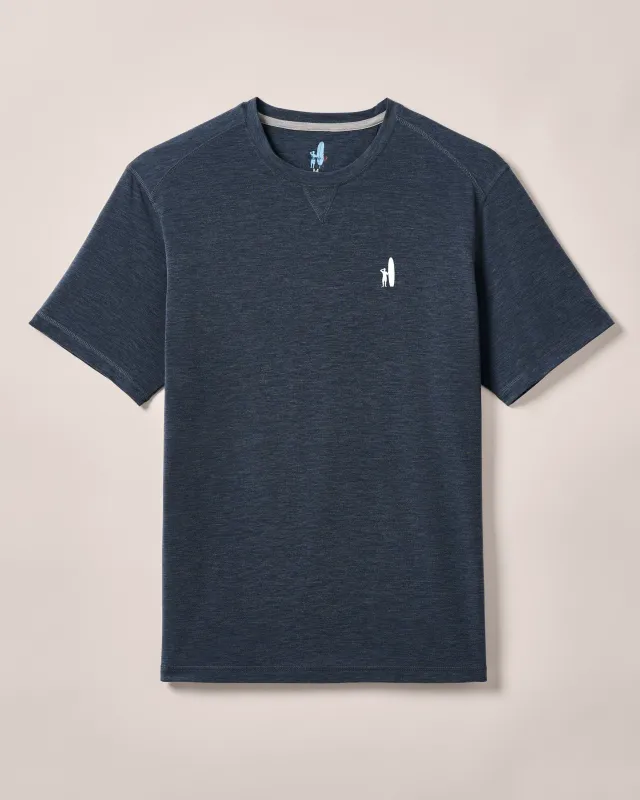 Course Performance T-Shirt - Custom Surfer Logo made by Johnnie-O