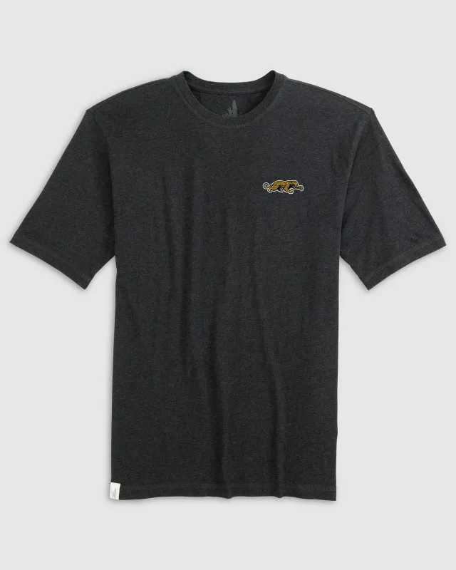 Jacksonville Jaguars Heathered Spencer Crewneck T-Shirt - Classic Logo made by Johnnie-O