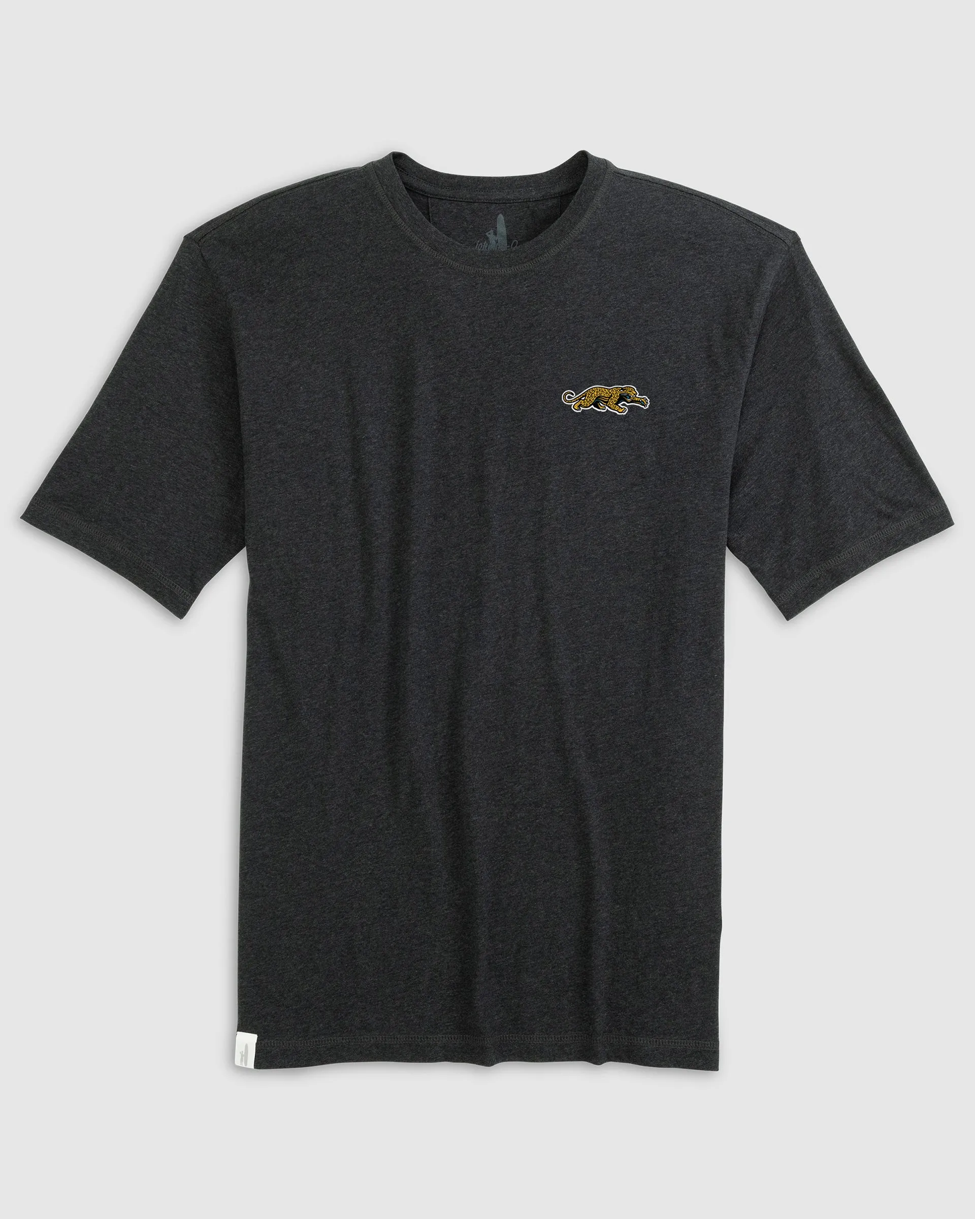 Jacksonville Jaguars Heathered Spencer Crewneck T-Shirt - Classic Logo sold by Johnnie-O