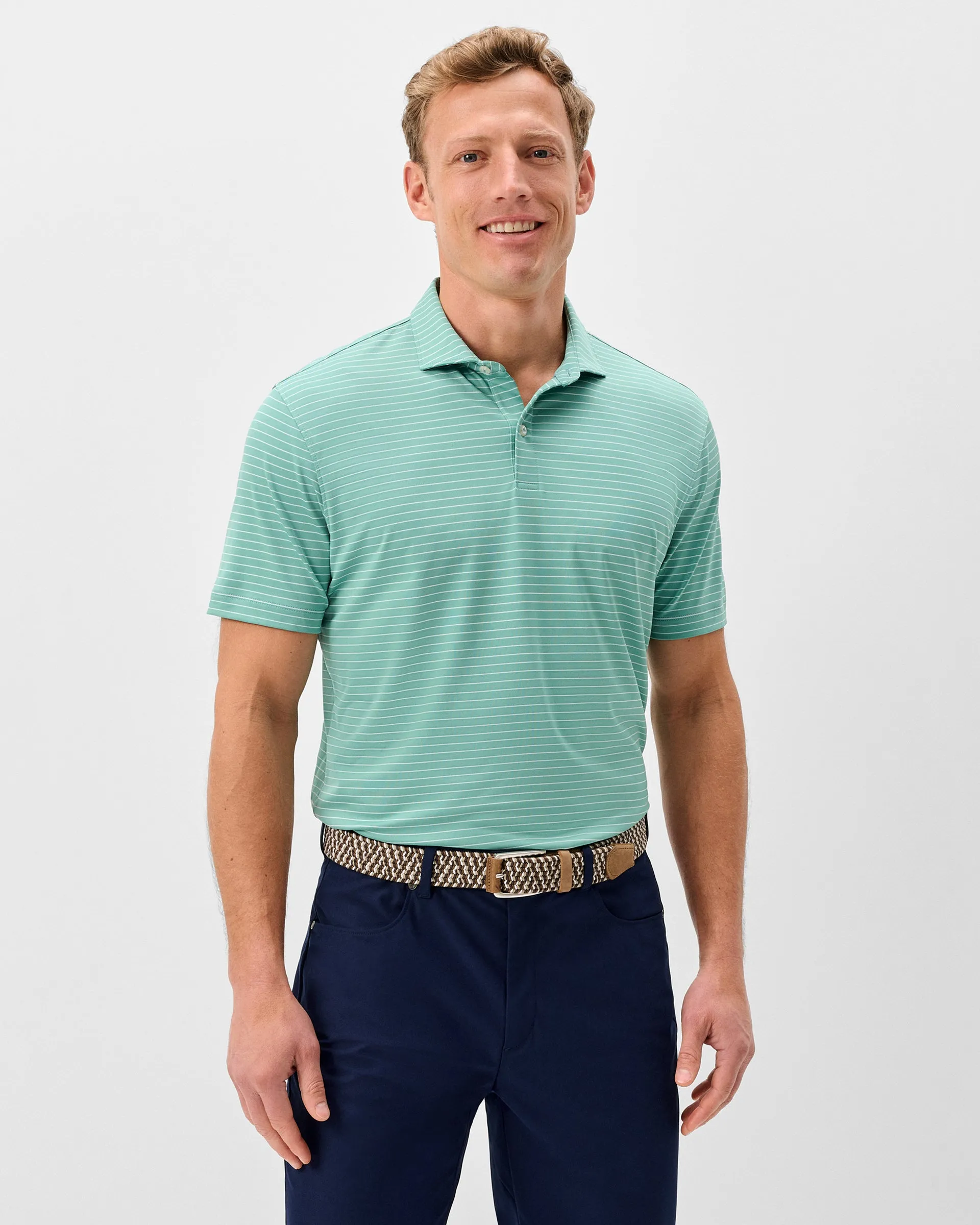 Performance Jersey Polo - Beau Stripe sold by Johnnie-O product image thumbnail 2