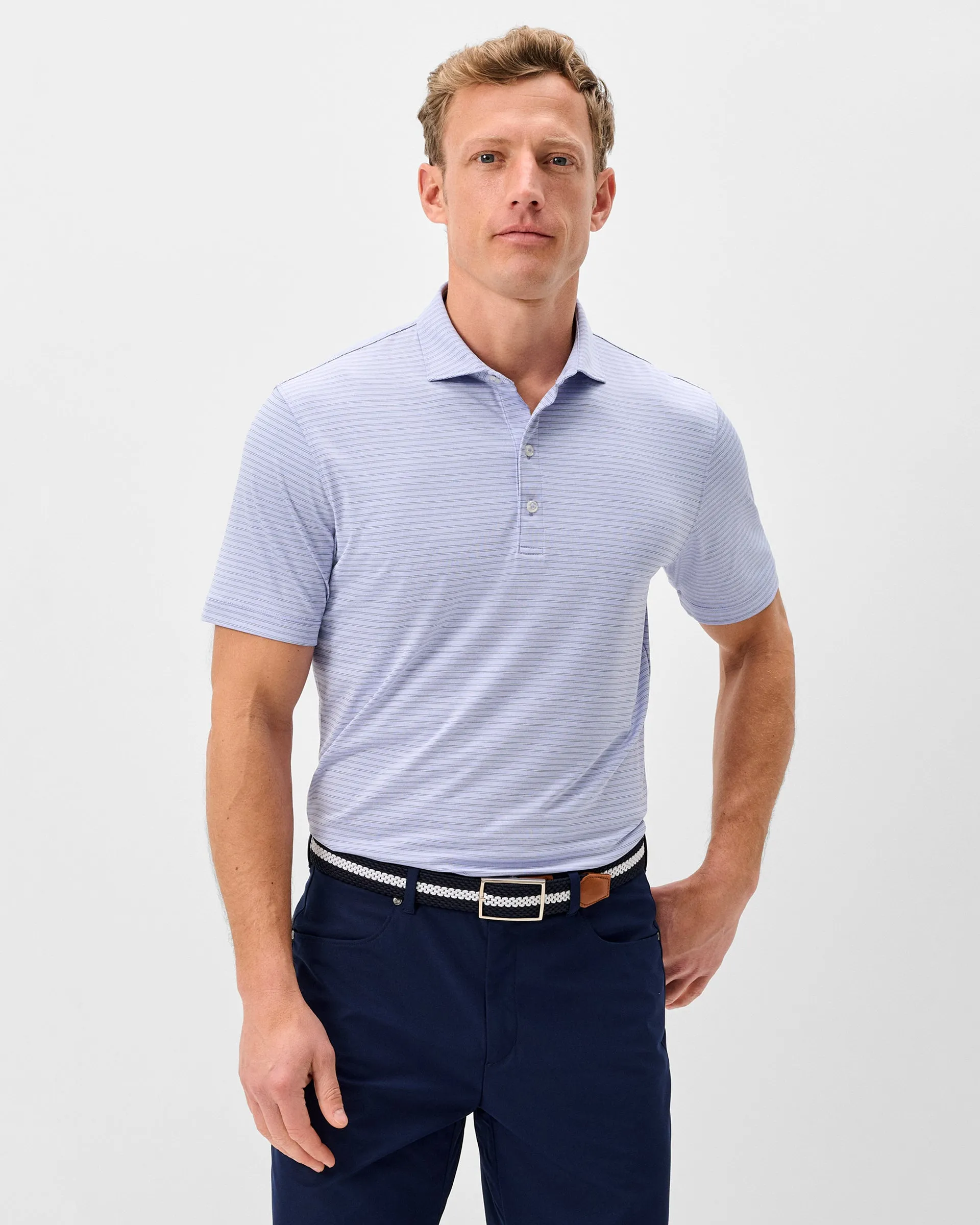 Performance Jersey Polo - Michael Stripe sold by Johnnie-O product image thumbnail 2