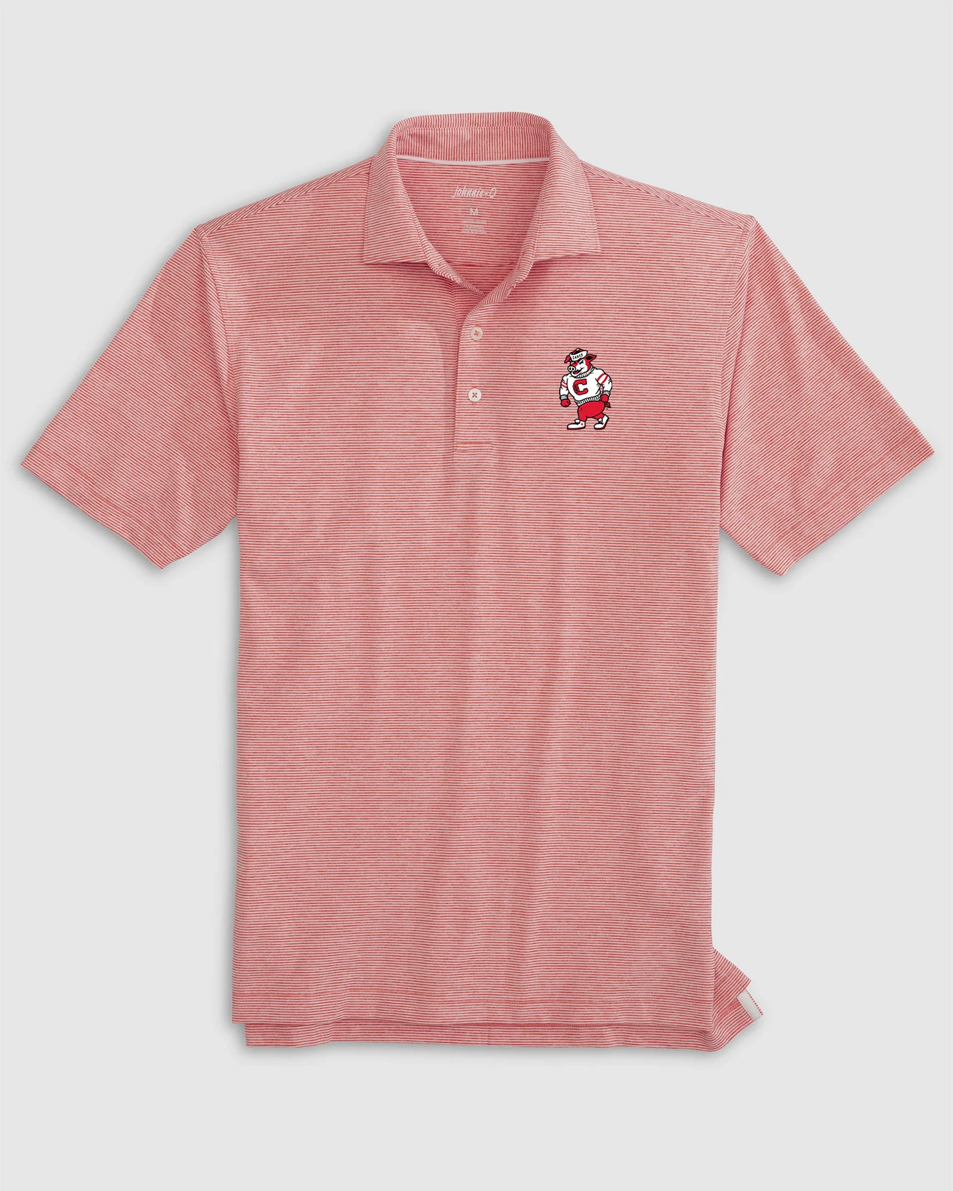 Carolina Hurricanes Lyndonn Striped Performance Jersey Polo - Struttin' Stormy Logo sold by Johnnie-O product image thumbnail 2