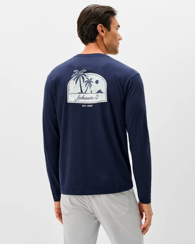 Long Sleeve Pocket T-Shirt - Palm Co made by Johnnie-O
