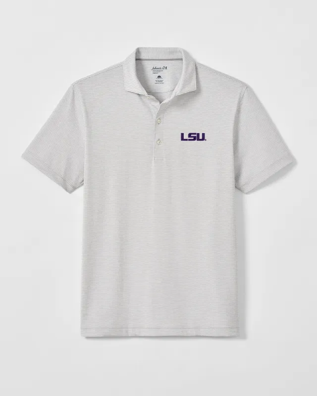 Louisiana State University Lyndonn Jersey Performance Polo made by Johnnie-O