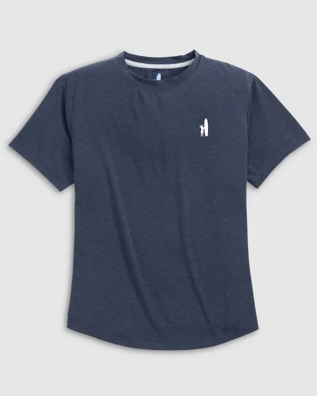 Women's Custom Surfer Logo Course Performance T-Shirt made by Johnnie-O