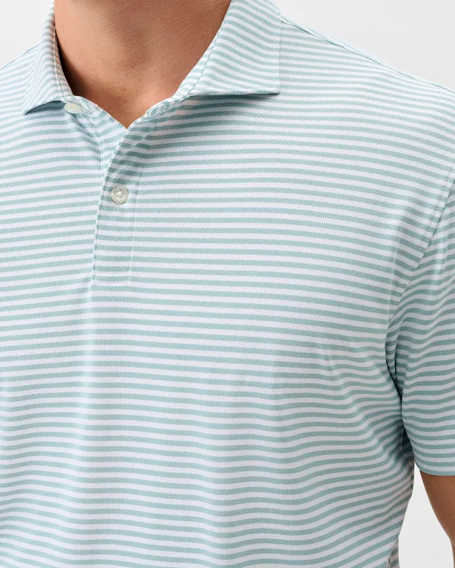 Performance Mesh Polo - Cruz Stripe made by Johnnie-O