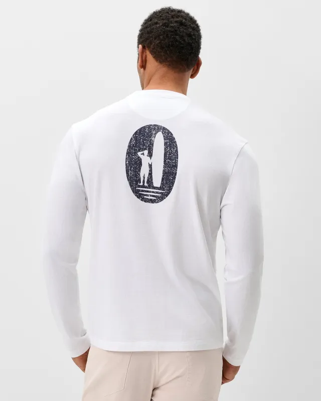 Long Sleeve Pocket T-Shirt - Surfer Dude made by Johnnie-O