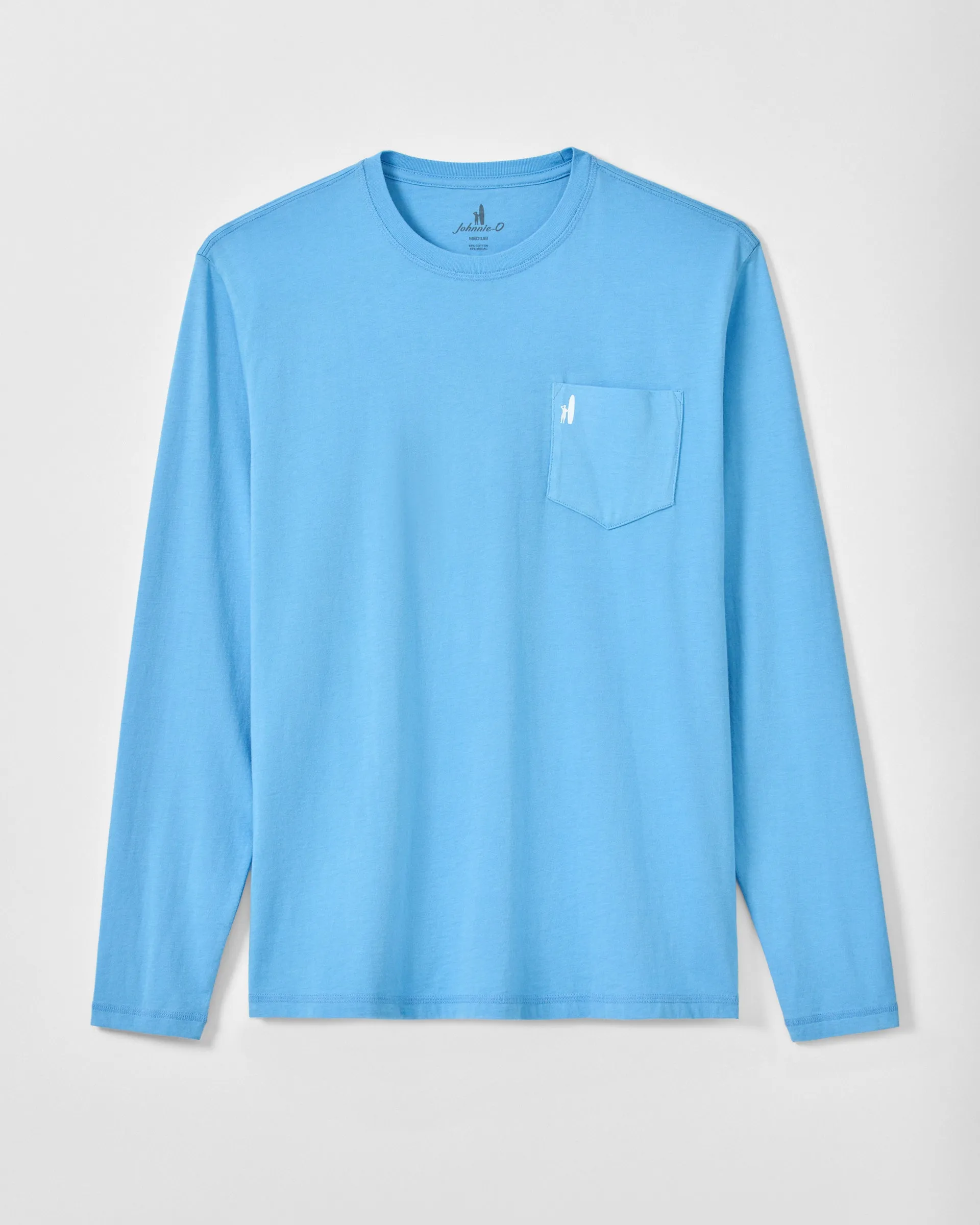 Long Sleeve Pocket T-Shirt - Blue Agave sold by Johnnie-O product image thumbnail 5