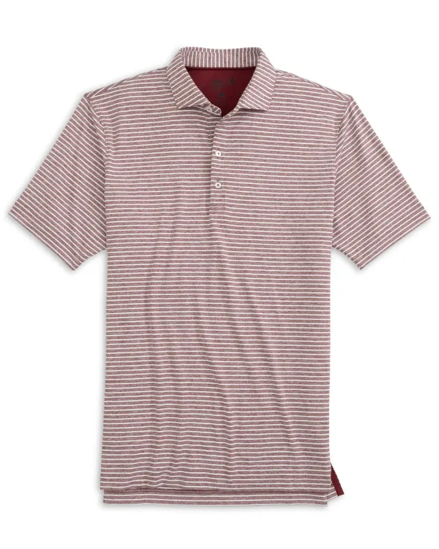 Clipperr Striped Jersey Performance Polo made by Johnnie-O