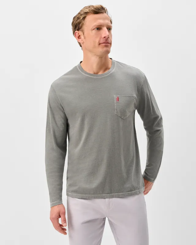Brennan Long Sleeve Cotton Blend T-Shirt made by Johnnie-O
