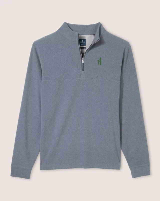 Custom Surfer Logo Mikey Performance 1/4 Zip Pullover made by Johnnie-O