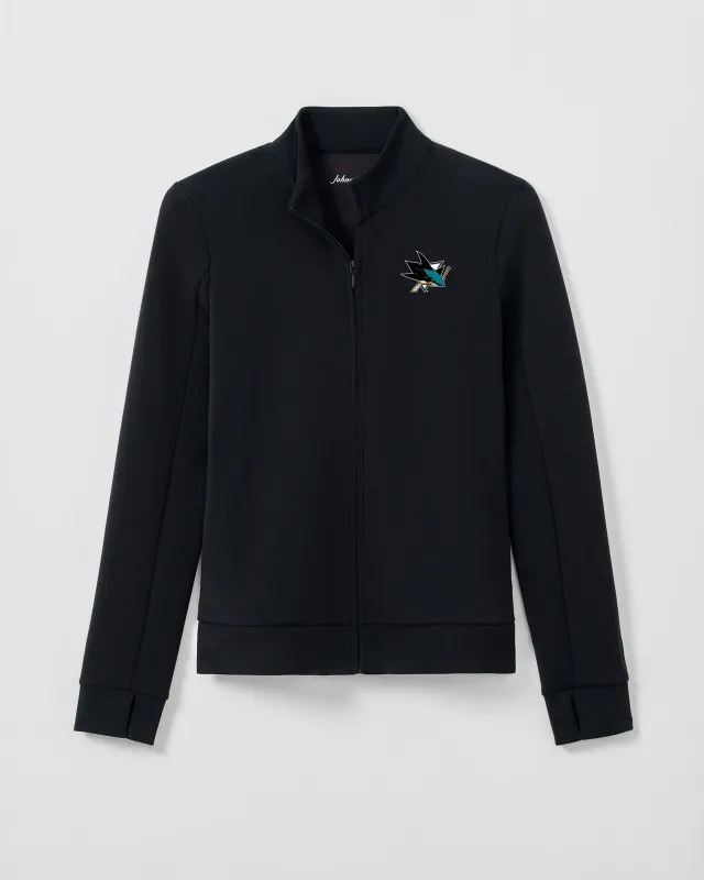 Women's San Jose Sharks Pipa Performance Jacket made by Johnnie-O