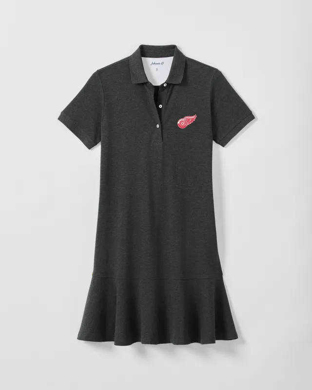 Women's Detroit Red Wings Janie Pique Mini Polo Dress made by Johnnie-O