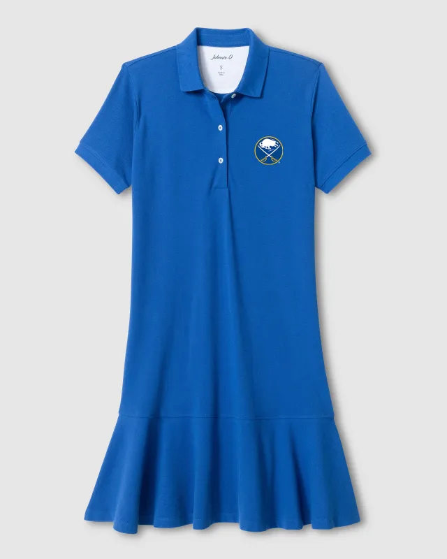 Women's Buffalo Sabres Janie Pique Mini Polo Dress made by Johnnie-O