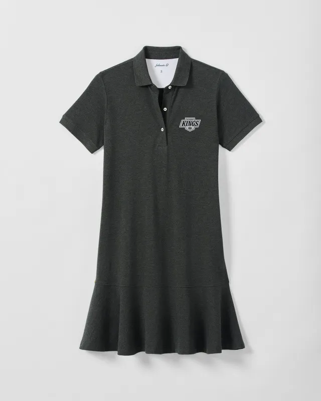 Women's Los Angeles Kings Janie Pique Mini Polo Dress made by Johnnie-O