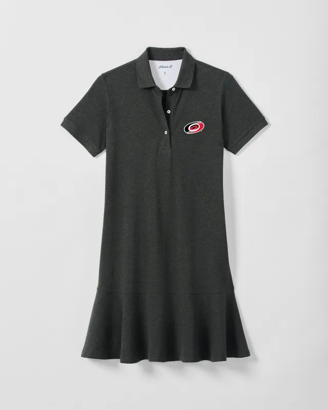 Women's Carolina Hurricanes Janie Pique Mini Polo Dress made by Johnnie-O
