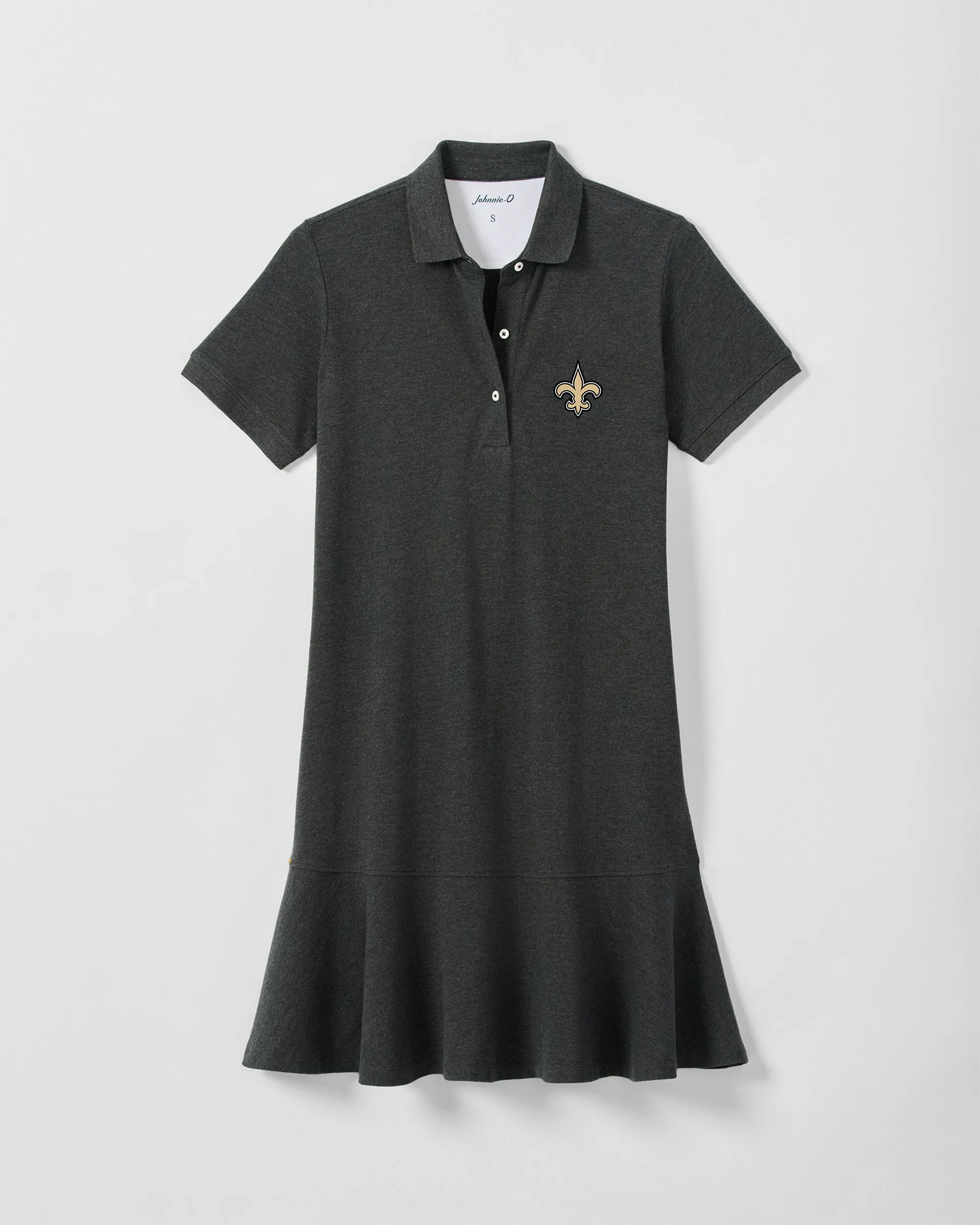 Women's New Orleans Saints Janie Pique Mini Polo Dress sold by Johnnie-O