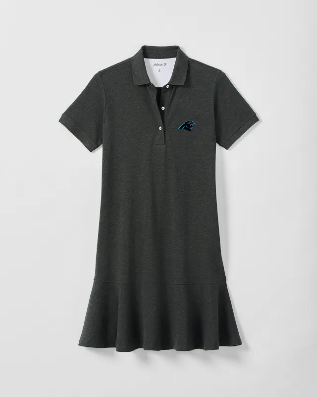Women's Carolina Panthers Janie Pique Mini Polo Dress made by Johnnie-O
