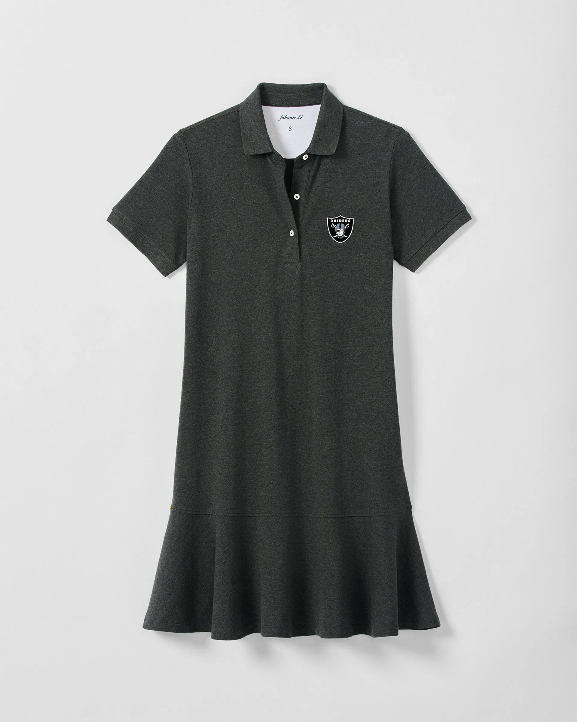 Women's Las Vegas Raiders Janie Pique Mini Polo Dress sold by Johnnie-O