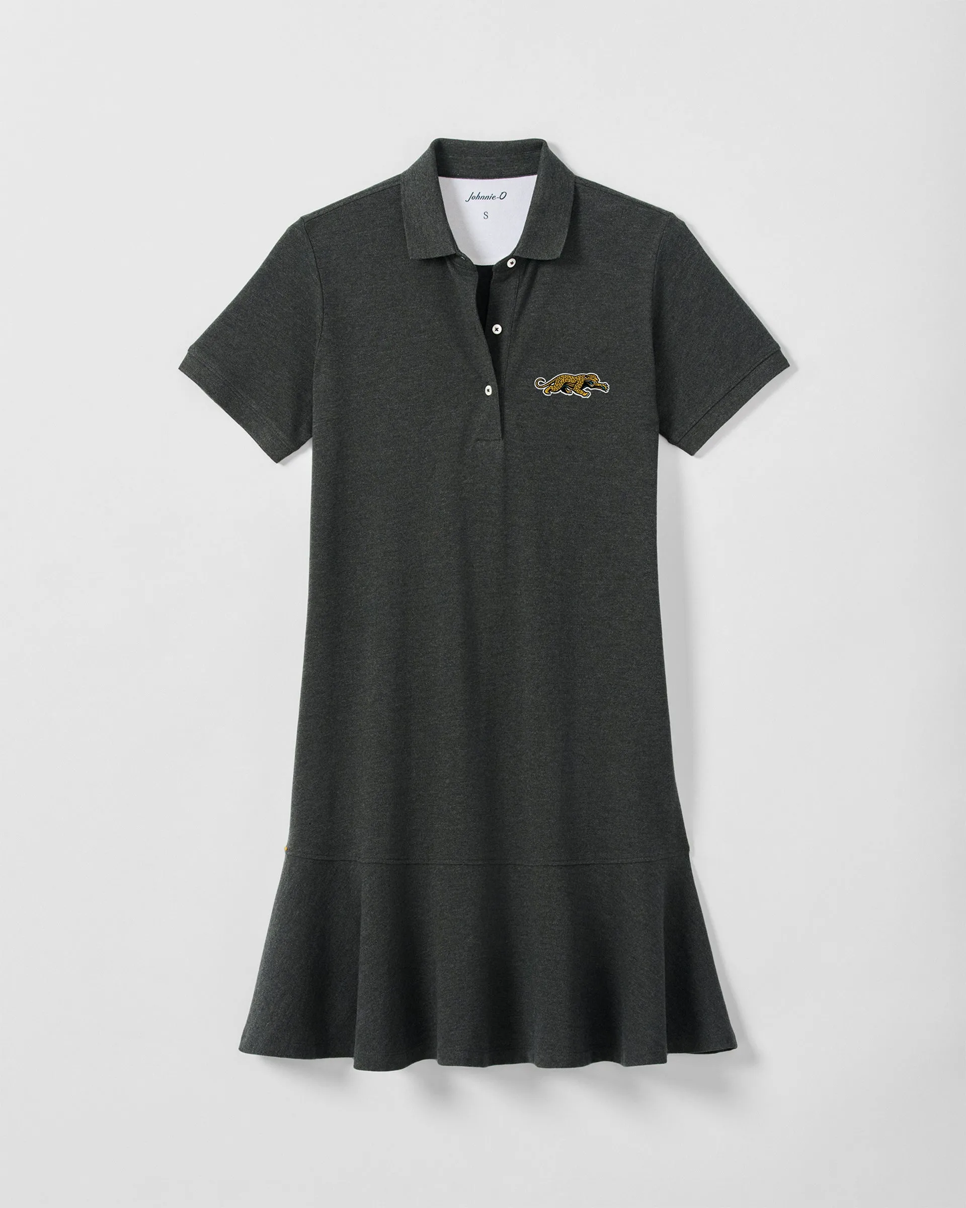 Women's Jacksonville Jaguars Janie Pique Mini Polo Dress - Classic Logo sold by Johnnie-O