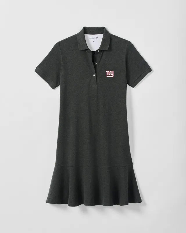 Women's New York Giants Janie Pique Mini Polo Dress made by Johnnie-O