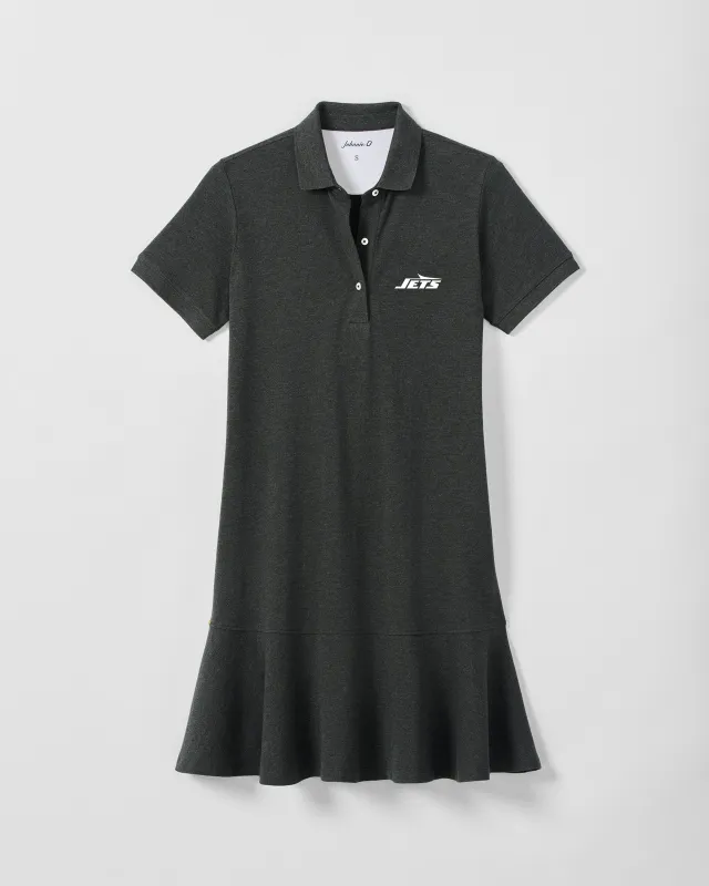 Women's New York Jets Janie Pique Mini Polo Dress made by Johnnie-O
