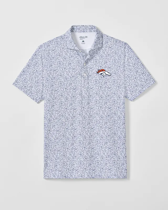 Denver Broncos Gridiron Performance Jersey Polo made by Johnnie-O