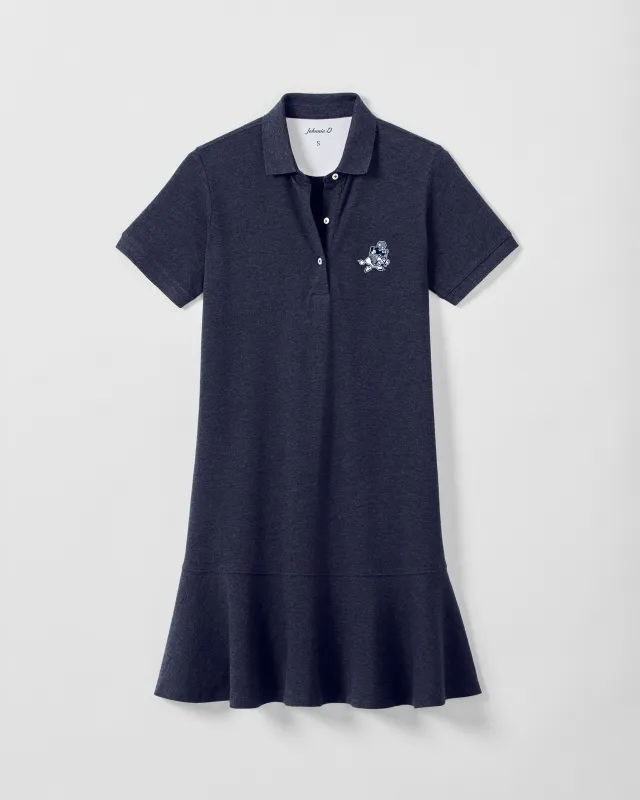 Women's Dallas Cowboys Janie Pique Mini Polo Dress - Classic Logo made by Johnnie-O