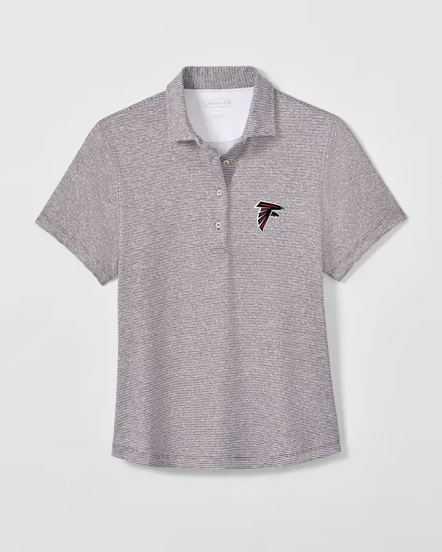 Women's Atlanta Falcons Maxine Featherweight Performance Polo made by Johnnie-O