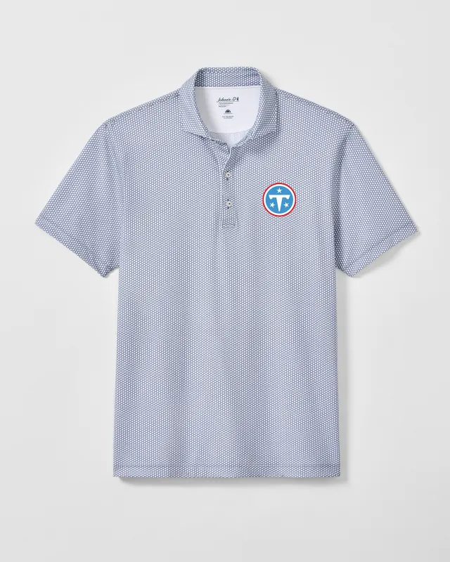 Tennessee Titans Hex Performance Jersey Polo made by Johnnie-O