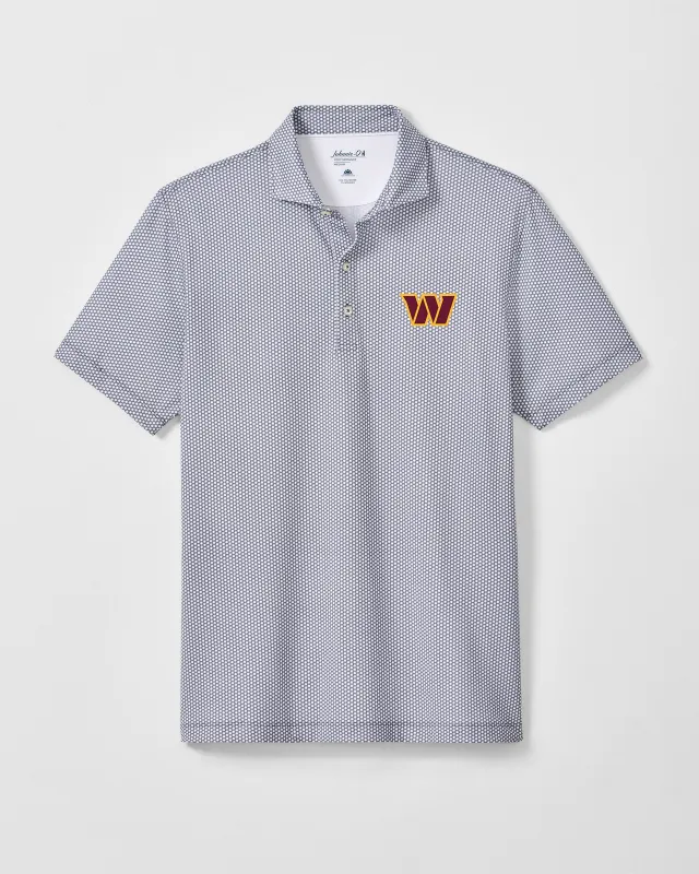 Washington Commanders Hex Performance Jersey Polo made by Johnnie-O