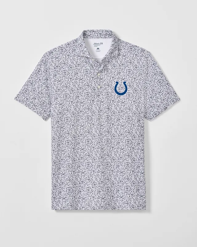 Indianapolis Colts Gridiron Performance Jersey Polo made by Johnnie-O