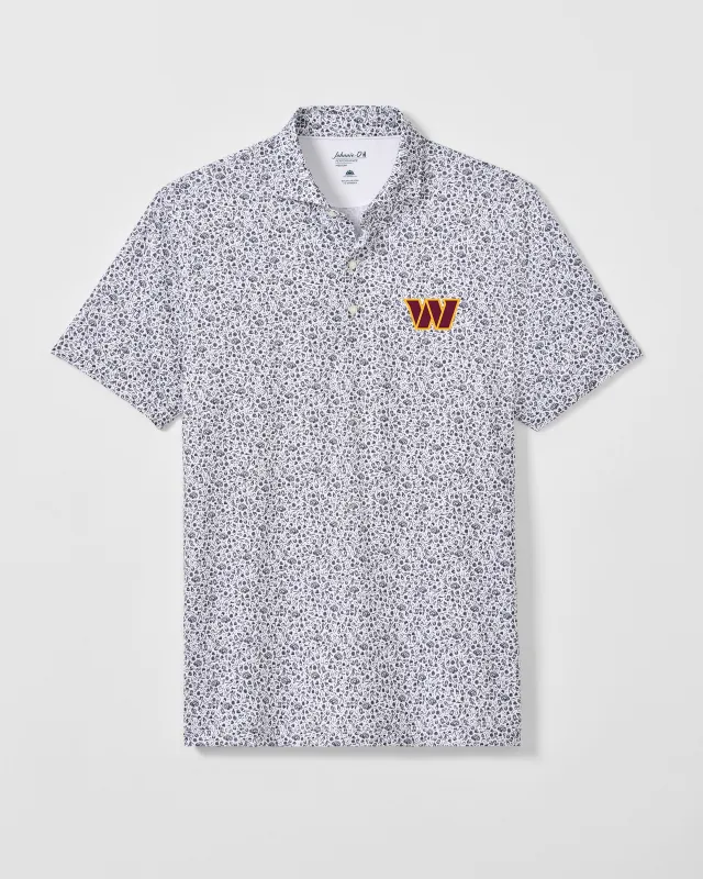 Washington Commanders Gridiron Performance Jersey Polo made by Johnnie-O