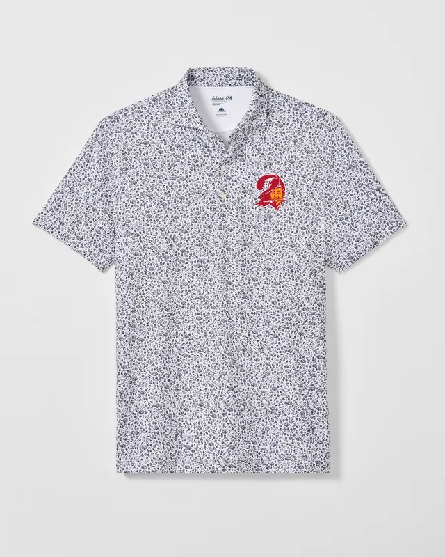 Tampa Bay Buccaneers Gridiron Performance Jersey Polo - Classic Logo made by Johnnie-O